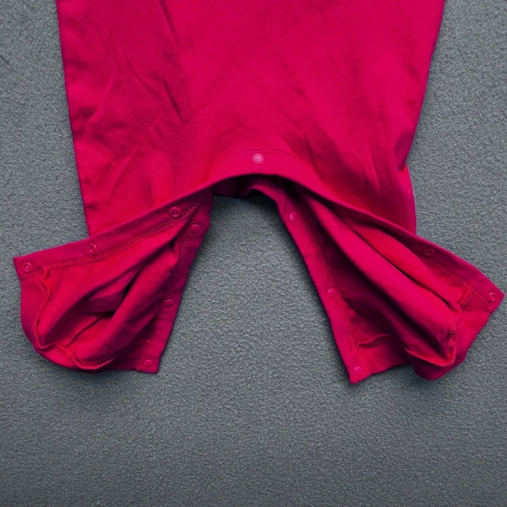 YSCULBUTOL Baby Red Ketchup Graphic‎ Romper Long Sleeve Cotton 10-12M